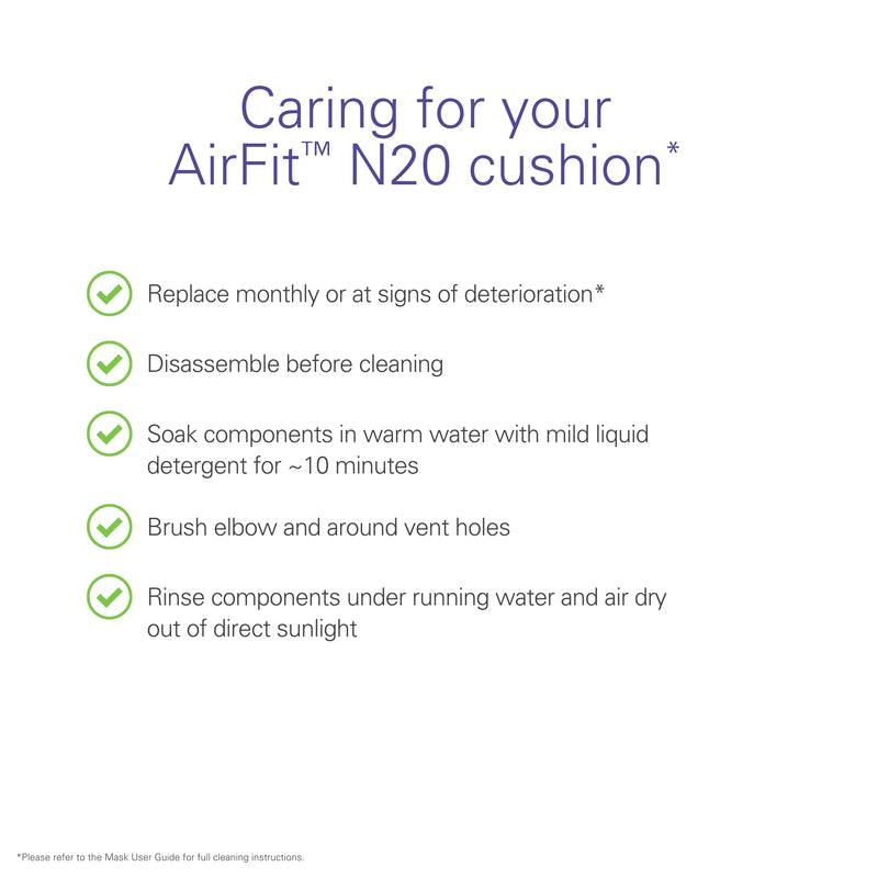 [Australia] - ResMed AirFit N20 Nasal Replacement Cushion - Medium 