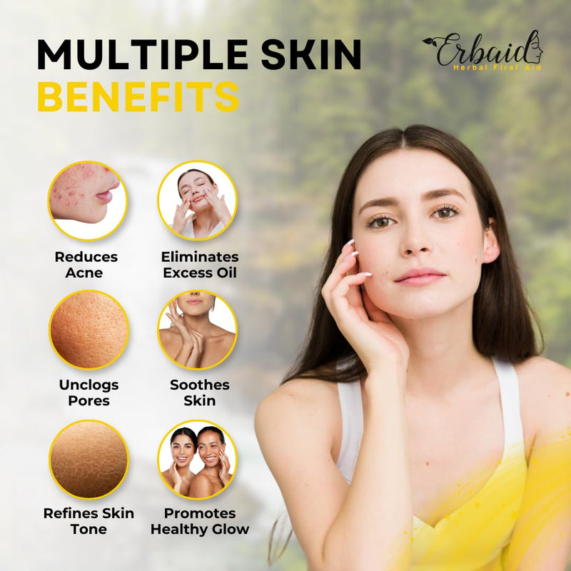 10% Sulfur Soap Cleansing Bar for Face & Body – All Natural Sulfur Facial Cleanser for Acne, Oily Skin – Skincare Blend of Lemongrass, Tea Tree Essential Oil, Vitamin E, Coconut Milk – Made in USA