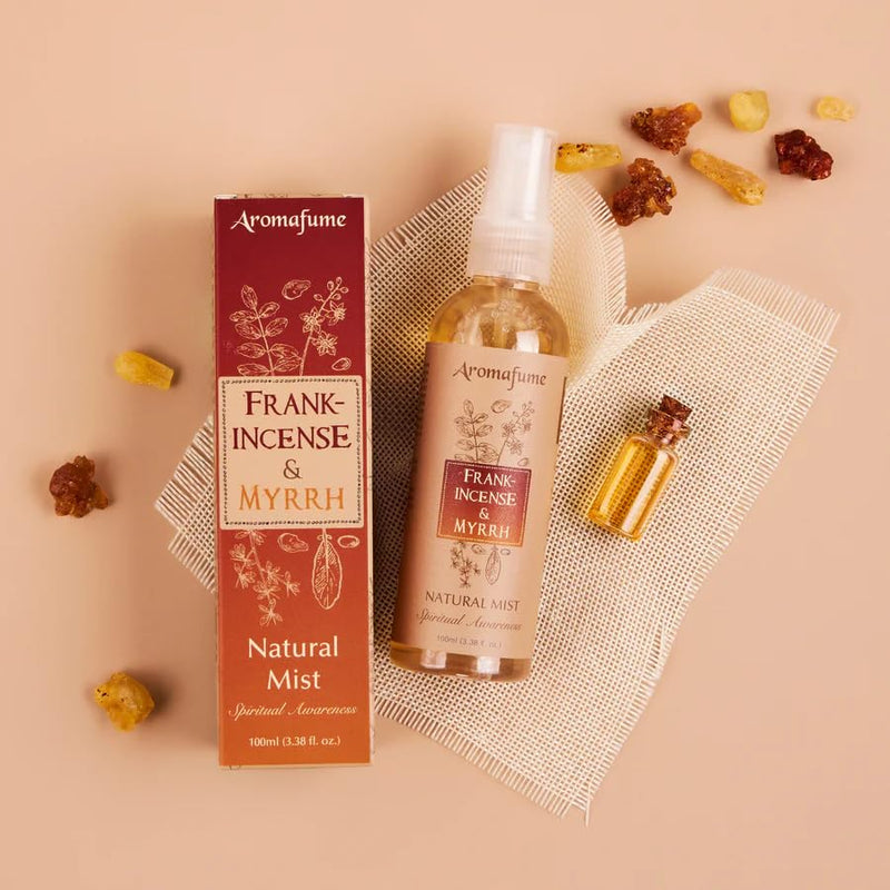 Aromafume Spiritual Awareness Resin Air Freshener Spray Gift Set, 5x50ml | Frankincense, Benzoin, Copal, Frankincense & Myrrh | Made with Pure Extracts | Non-Alcoholic, Non-Toxic & Vegan