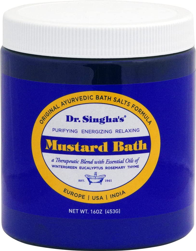 Dr. Singha's Mustard Bath, Therapeutic Bath Salts, 16 Ounce