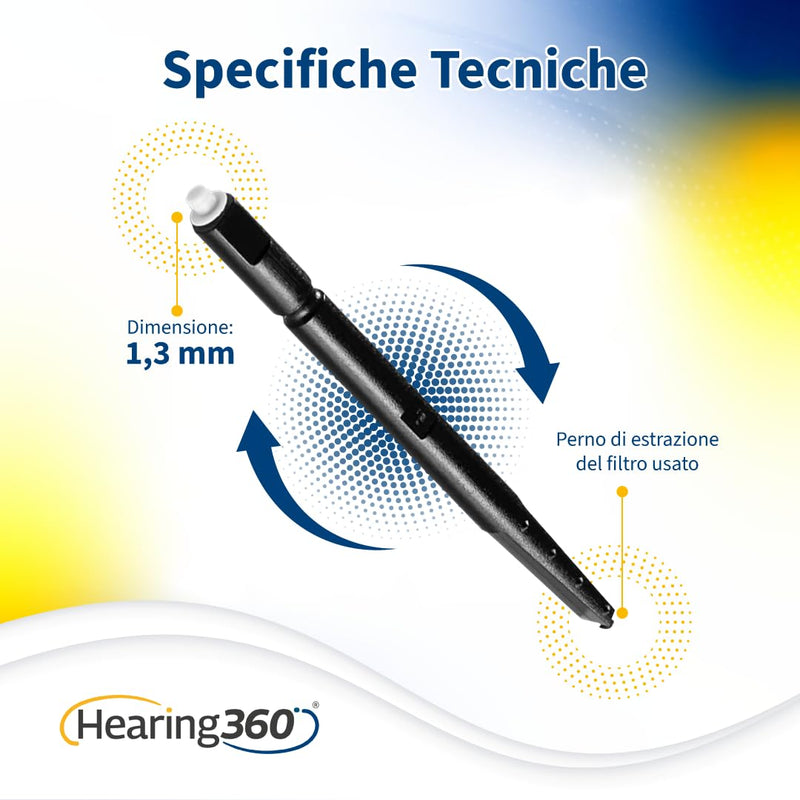24 x Hearing Aid Protection Against Earwax, Moisture and Dust Protection with Resealable Hard Case 24 x Hearing Aid Filters