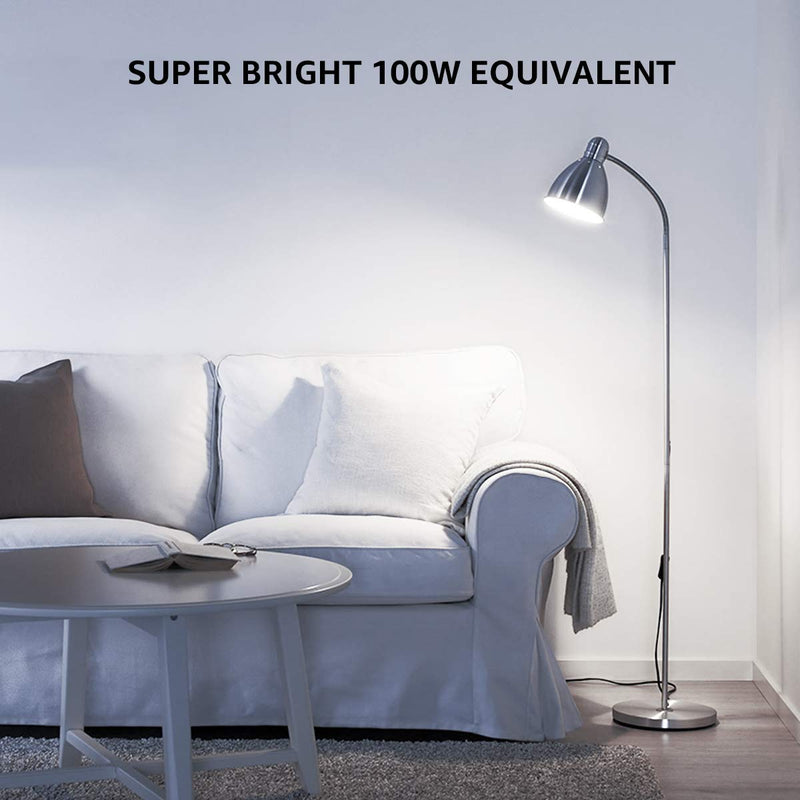 [Australia] - LE 100W Equivalent LED Light Bulbs, 14W 1500 Lumens Daylight White 5000K Non-Dimmable, A19 E26 Standard Base, 10000 Hour Lifetime, Pack of 6 