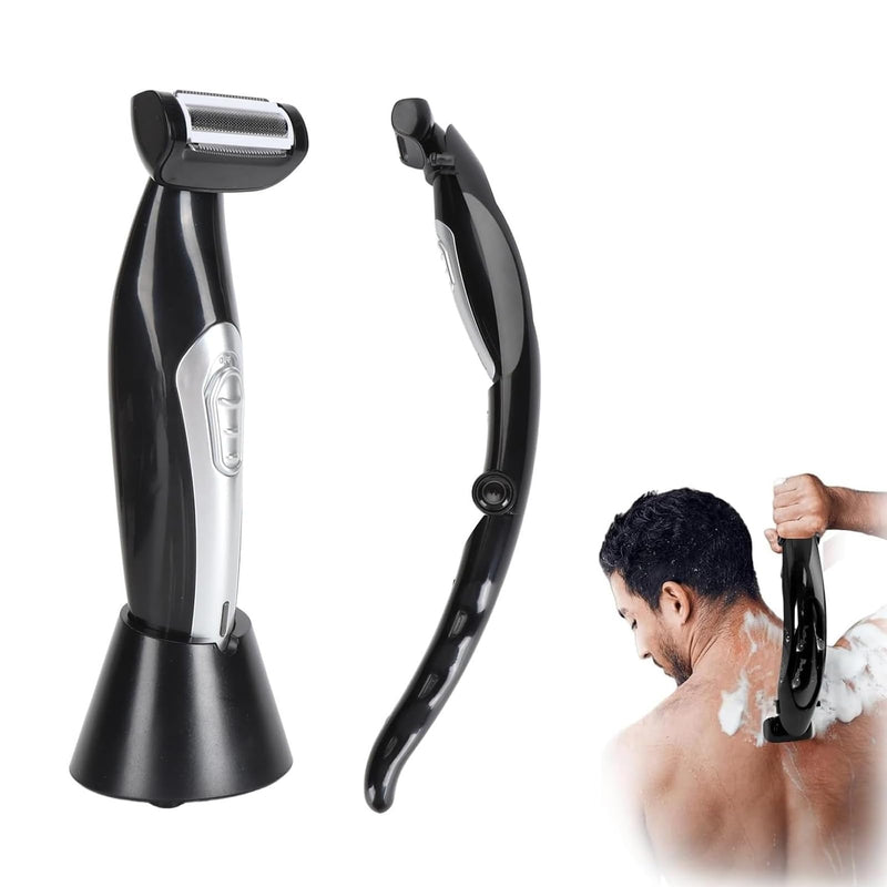 [Australia] - VBESTLIFE Back Shavers for Men, Body Shaver with Removable Extreme Reach Handle, Electric Back Hair Groomer, Wet and Dry Trimming 