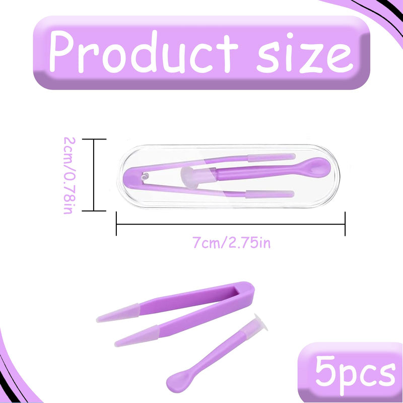 [Australia] - Pack of 5 contact lens insertion aids, contact lens removal, contact lens remover, soft lenses, contact lens tweezers, contact lens insertion aid, soft lenses for on the go 
