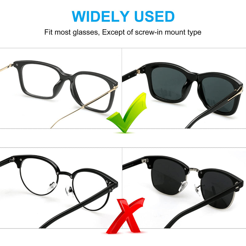 [Australia] - Eyeglass Nose Pads, Comfort Soft Silicone Glasses Nose Pad, Anti-Slip Heighten Air Chamber Glasses Grips for Eyeglasses and Sunglasses, with Sticky Backing (10 Pairs, Clear) 10 Clear Pairs 