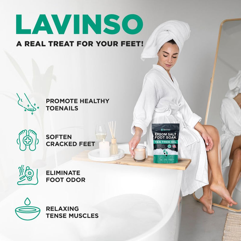 [Australia] - Tea Tree Oil Foot Soak and 40% Urea Cream - for Dry Cracked Feet with Maximum Strength 