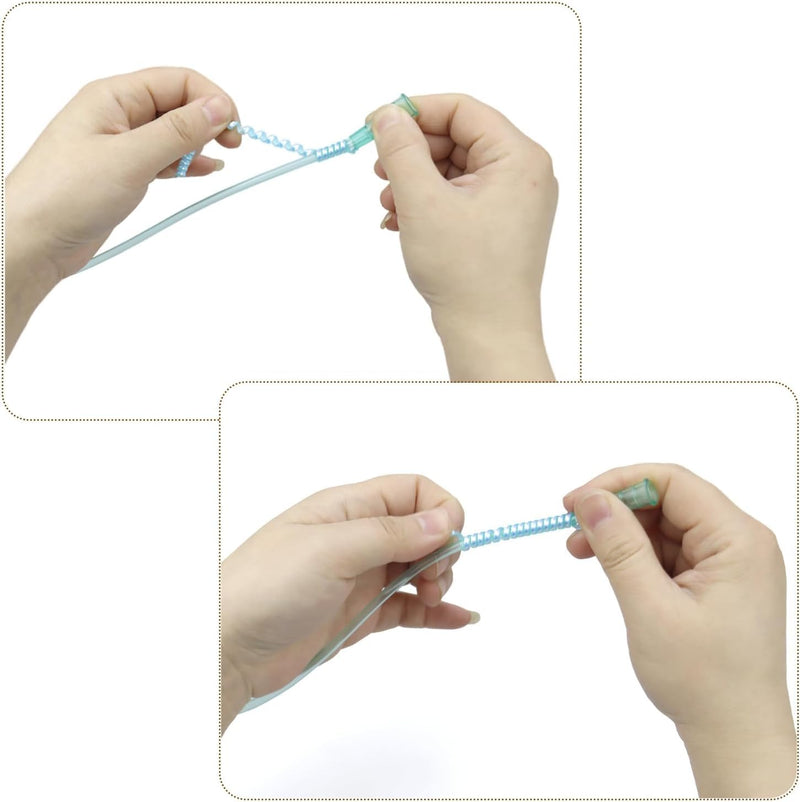 [Australia] - 10 Pack Oxygen Tube Support Crimp Straightener Oxygen Tubing Accessories for Oxygen Hose Keep Oxygen Hose from Kinking Blue 