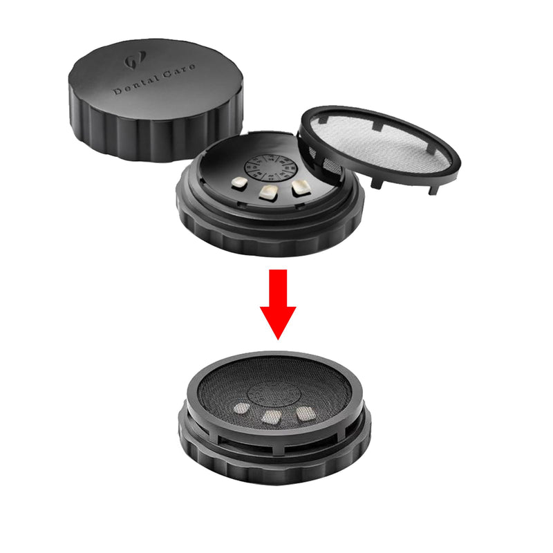 Angzhili 1 Pack Dental Veneer Processing Box, Ceramic Veneer Storage Box, All Ceramic Veneer Pretreatment Box (Round) Round