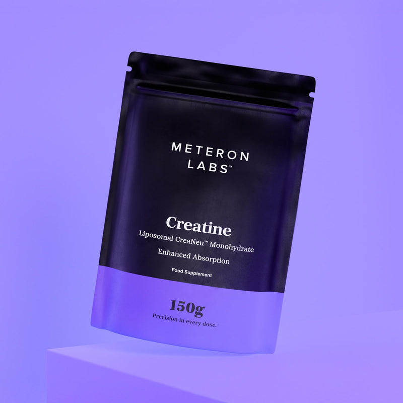Liposomal Creatine Monohydrate Powder | Micronised Creatine Monohydrate | 5g Creatine Per Serving | Enhanced Liposomal Delivery | Unflavoured Creatine Powder | Vegan | 150g | Meteron Labs UK