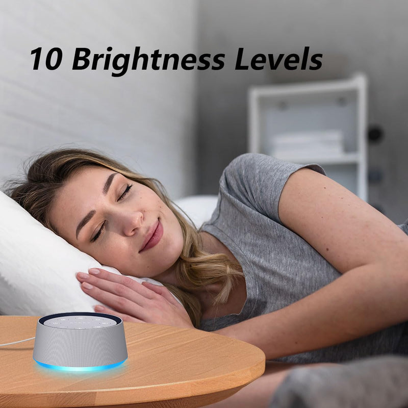 [Australia] - Brown Noise Sound Machine White Noise Machine with 30 Soothing Sounds for Sleep 12 Colors Night Light for Baby Adults Kids Sleep Machines 36 Volume Levels 5 Timers for Home Office Travel 