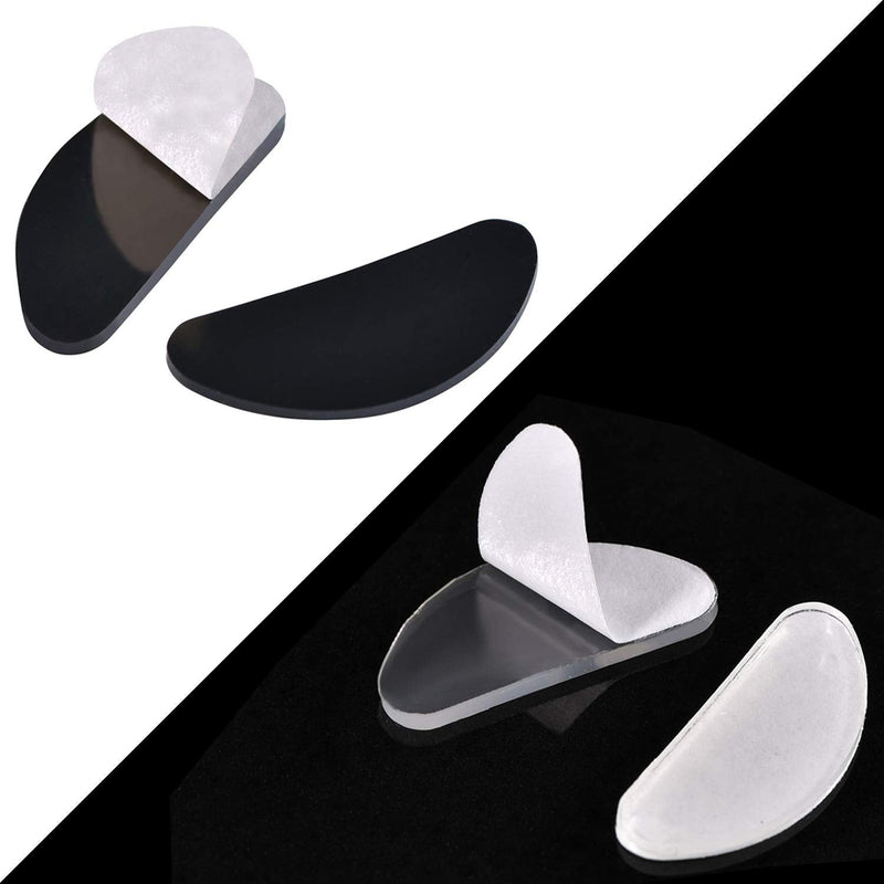 [Australia] - NEPAK 30 Pairs Eyeglass Nose Pads,Eye Glasses Nose Pads Non Slip,Silicone Nosepads for Glasses, Sunglasses, and Eye Wear(Clear,1mm) Clear 