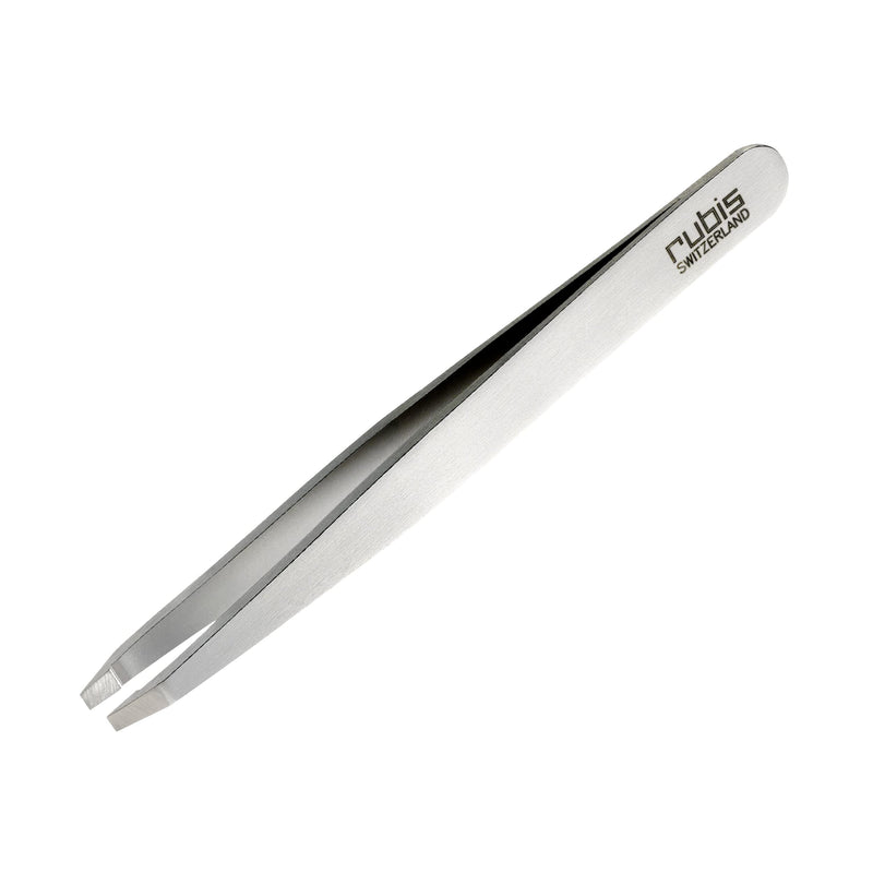 Rubis Universal Stainless Steel Tweezers with Straight Tips for Precise Eyebrows and Hair Removal, 1K302,Rubis Switzerland Swiss Made World Renowned Precision