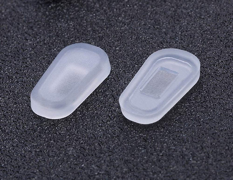 [Australia] - 5 Pairs Slip-on Nose Pads Covers,Soft Silicone Eyeglasses Nosepads Anti-slip Glasses Nose Piece,Eyewear Protective Covers Eye Pads, Nose Bridge Pads Nose Guards Eye Glasses Repair Kits Frosted White 