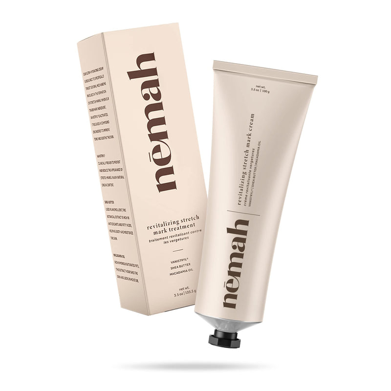 [Australia] - Nemah - Stretch Mark Cream for Pregnancy - Pregnancy Stretch Mark Prevention & Reduction, Postpartum Stretch Mark Cream with Vanistryl, Shea Butter, & Macadamia Oil - Vegan & Cruelty-Free - 3.5 oz. 