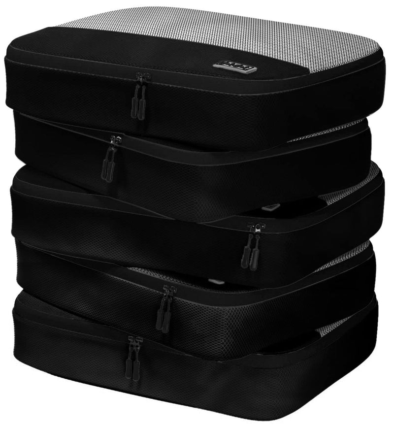 Medium and Large Black Travel Packing Cubes