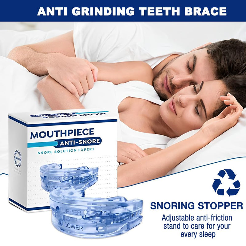 [Australia] - HOVCEH snoring splint, snoring stopper adjustable, anti snoring splint, grinding splint for night, snoring stopper for men women, effective against snoring against teeth grinding - blue 