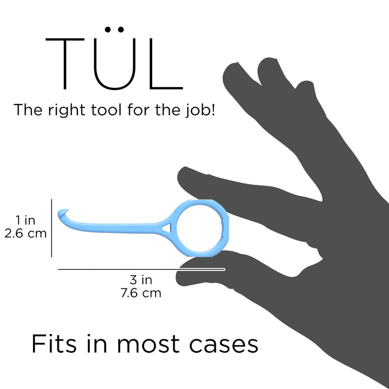 TÜL | Only Invisalign Remover Tool Made in The USA | Lifetime Replacements | Ortho Recommended Aligner Remover Tool & Retainer Remover Tool | Blue 4 Pack | Top Invisalign Accessories