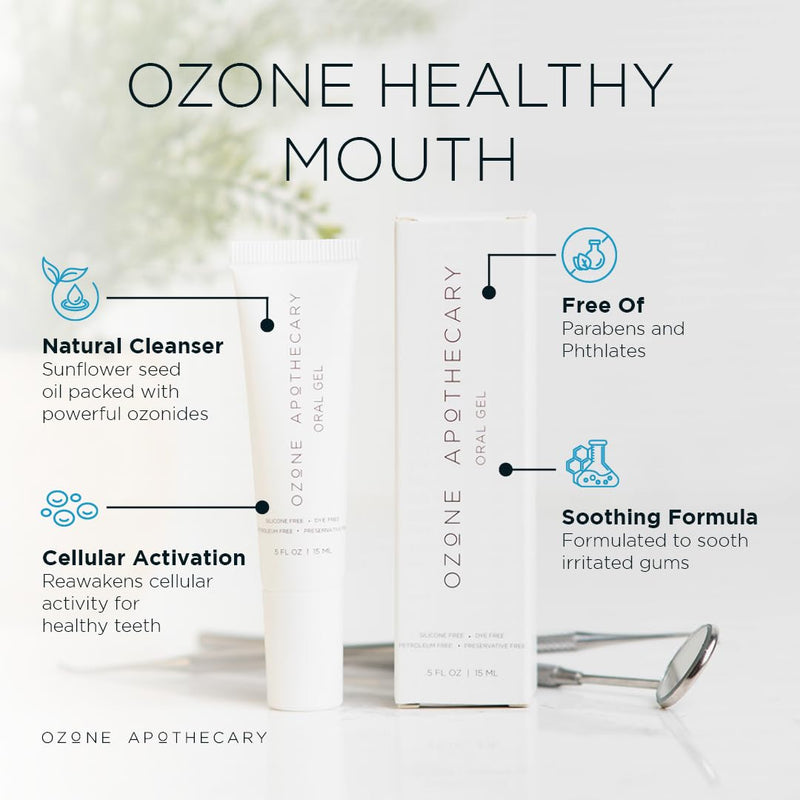 [Australia] - Oral Gel Ozone Oil Infused Gel Dental Care Antibiotic-Free Multipurpose for Promoting Healthy Mouth 