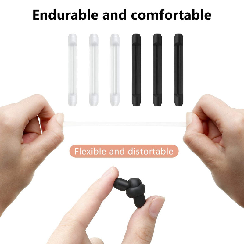 [Australia] - Frienda 12 Pairs Silicone Eyeglass Ear Cushions Eyeglass Pads Anti Slip Glasses Ear Hook Eyeglass Strap Holder for Reading Color Set 2 