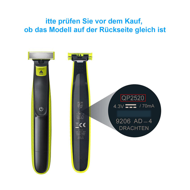 [Australia] - 4.3V Philip Shaver Power Supply Charger, Beard Trimmer Power Supply Charger for Philip One Blade QP2520, MG3740/ MG5730/ MG5720/ MG3720/ MG3730 Multigroom, Replacement A00390 Phillips Charging Cable 