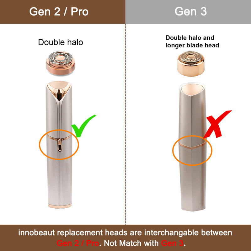 [Australia] - Women's Facial Hair Remover Replacment Heads Compatible with Flawless Finishing Touch Facial Hair Removal Tool for Face 4 pack Gen 1 