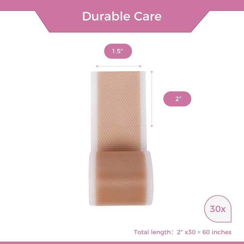 [Australia] - Silicone Scar Tape Scar Sheets - Professional Medical Grade Scar Removal Treatment, Non irritating, Painless for C-Section, Surgical Scars, Burn, Keloid, Acne(1.6” x 60” Roll) 4x150cm 