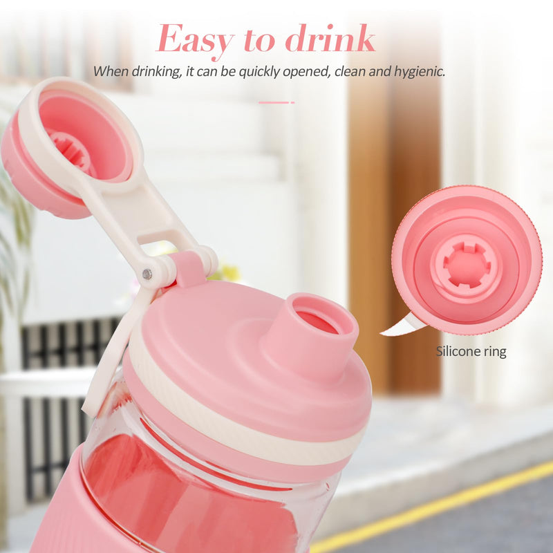 [Australia] - PZMLOASN protein shaker, shaker for protein and sports drinks - for super creamy fitness protein shaker, shaker protein shake 650 ml - durable, leak-proof, gym shaker BPA-free (pink, 650 ml) pink 650 ml 