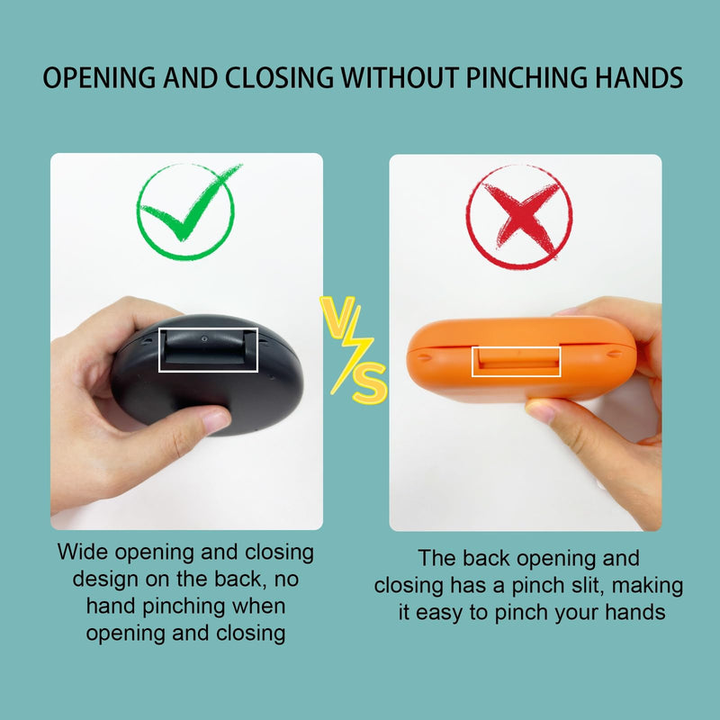 [Australia] - 2 Pack Aligner Case with Mirror,Convenient Retainer Case for Invisalign Aligners, Night Guards, and Mouth Guards (1PC Black Cyan+1PC Black Purple) 1PC Black Cyan+1PC Black Purple 