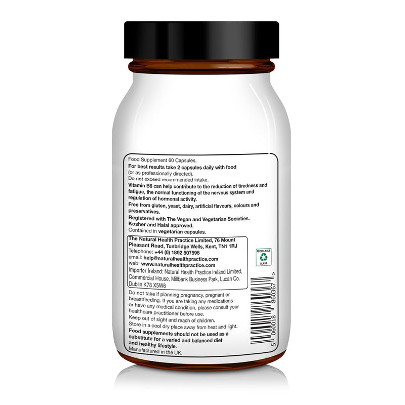 NHP Advanced Meno Herbal Support - Vegan Supplement for Hormonal Balance During Perimenopause & Menopause with Phytoestrogens, Vitamin B6, and Natural Herbal Ingredients 60 Vegan Capsules