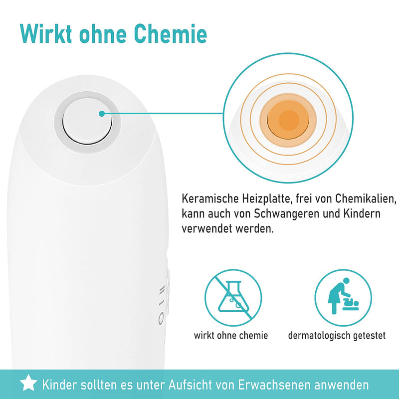 [Australia] - USB mosquito bite heat pen, insect bite healer, rechargeable for treating mosquito bites, relieves itching and swelling, chemical-free electronic bite healer, small and handy 