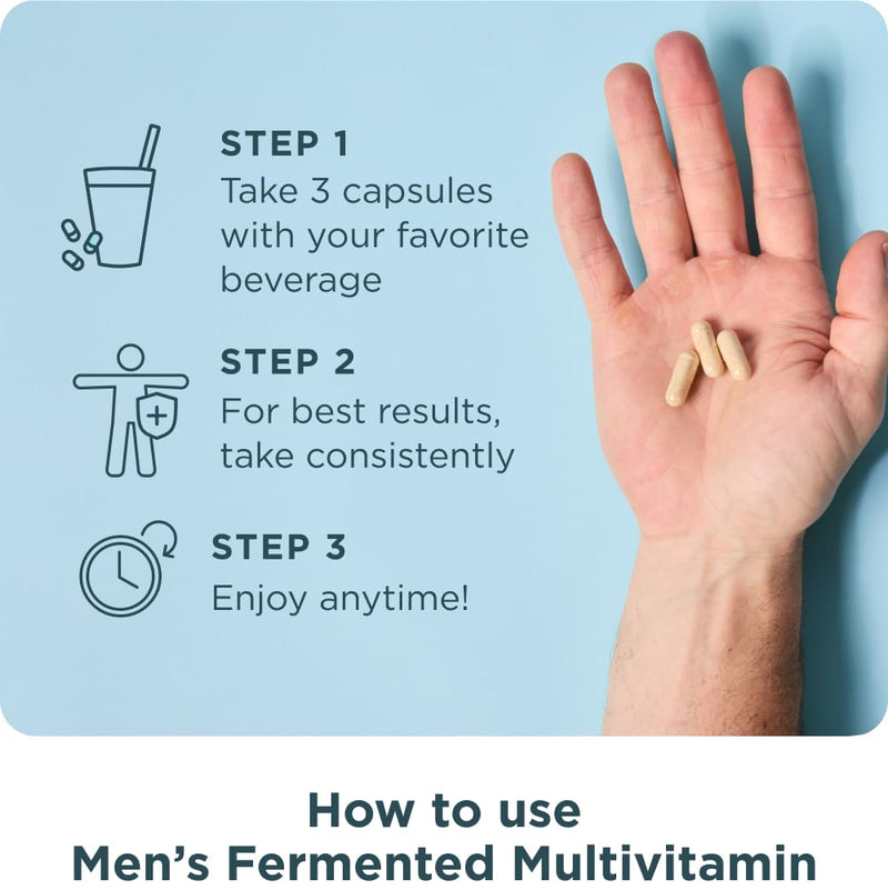 Ancient Nutrition Men's Fermented Methylated Multivitamin 60 Count