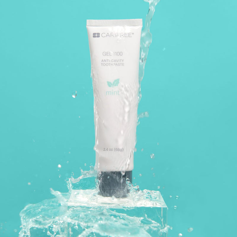 CariFree Gel 1100 (Mint) Anti-Cavity Fluoride Toothpaste with Nano Hydroxyapatite, Cavity Prevention and Enamel Protection, Dentist Recommended for Kids and Adults, 2.40 oz. Mint 2.4 Ounce (Pack of 1)