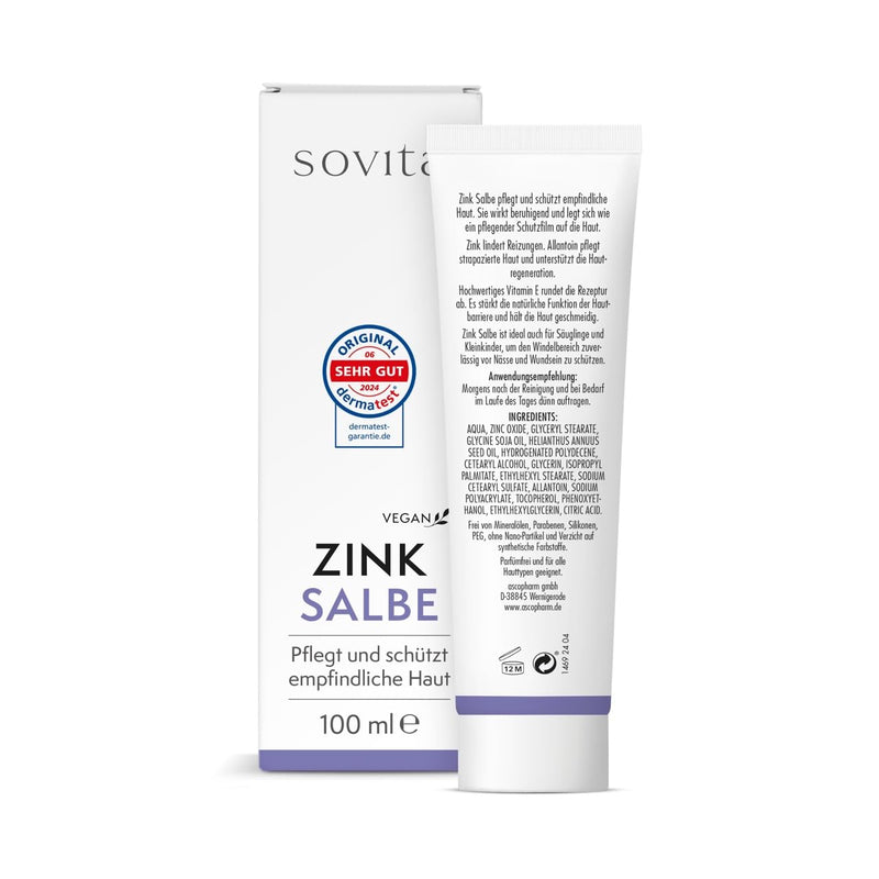 [Australia] - sovita zinc ointment | Protection & care for sensitive skin | Vegan | 100ml 