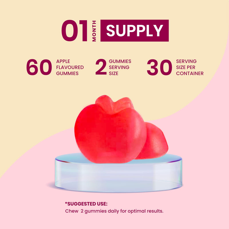 Apple Cider Vinegar Gummies (60 Count) from Liv.Smart By Usn — Vegan Friendly Acv Gummies with ‘The Mother’— Fights Fatigue with Vitamin B12 and Folic Acid Complex