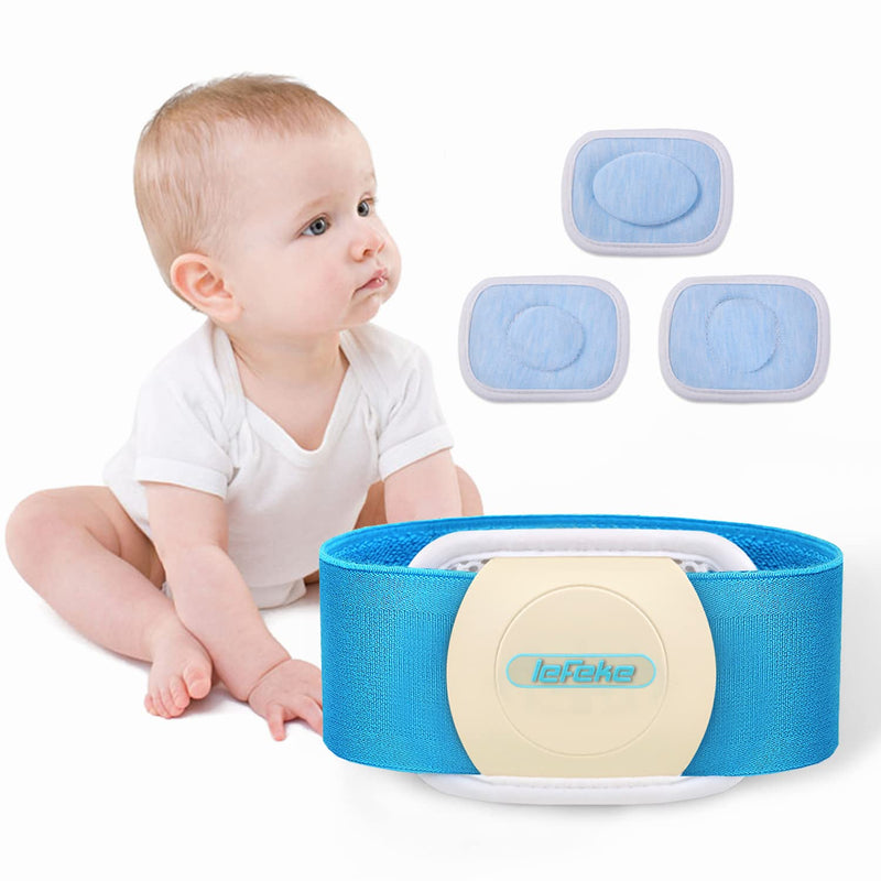 lefeke Umbilical Hernia Belt Baby Belly Button Band, Newborn Belly Wrap Truss, Infant Abdominal Binder for Children Kids, Adjustable Navel Belly Band Support Cord (Blue-S) S Blue