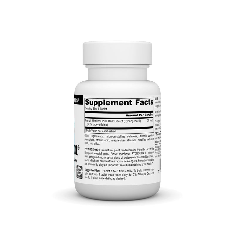 [Australia] - Source Naturals Pycnogenol 50 mg Proanthocyanidin Complex - 60 Tablets 60 Count (Pack of 1) 