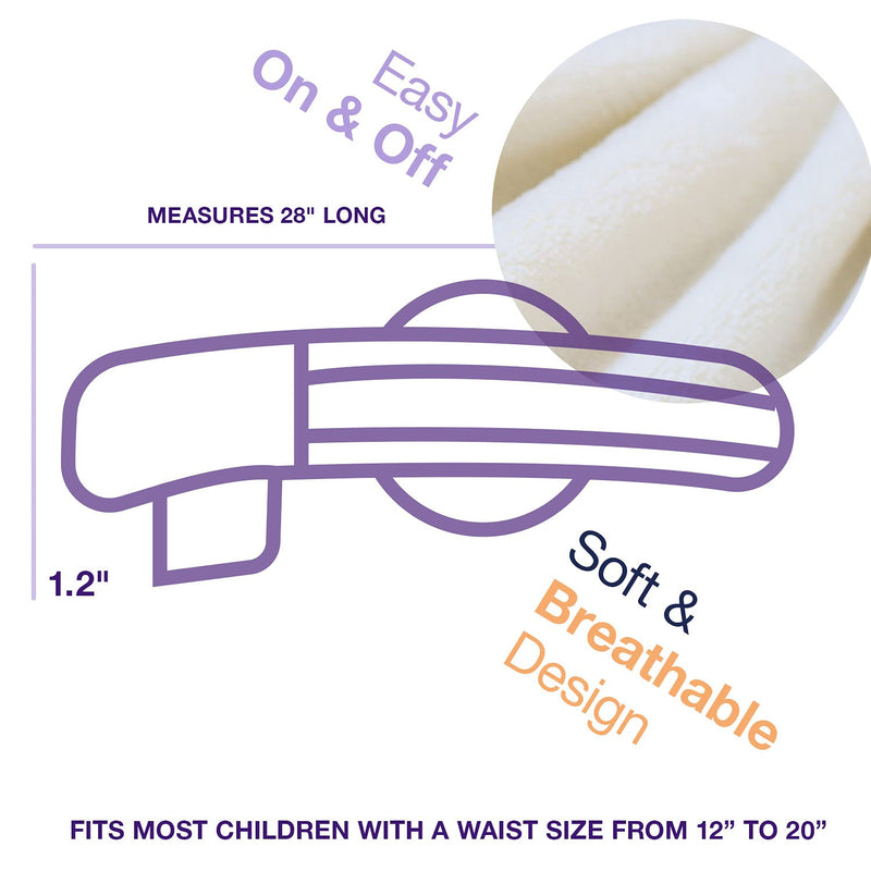 Armor Pediatric Umbilical Hernia Truss Support Belt for Relief of Abdominal Pain and Pressure, Stretchy Elastic Tummy Control Comfort for Boys and Girls, Fits Waist Size 12" up to 20"