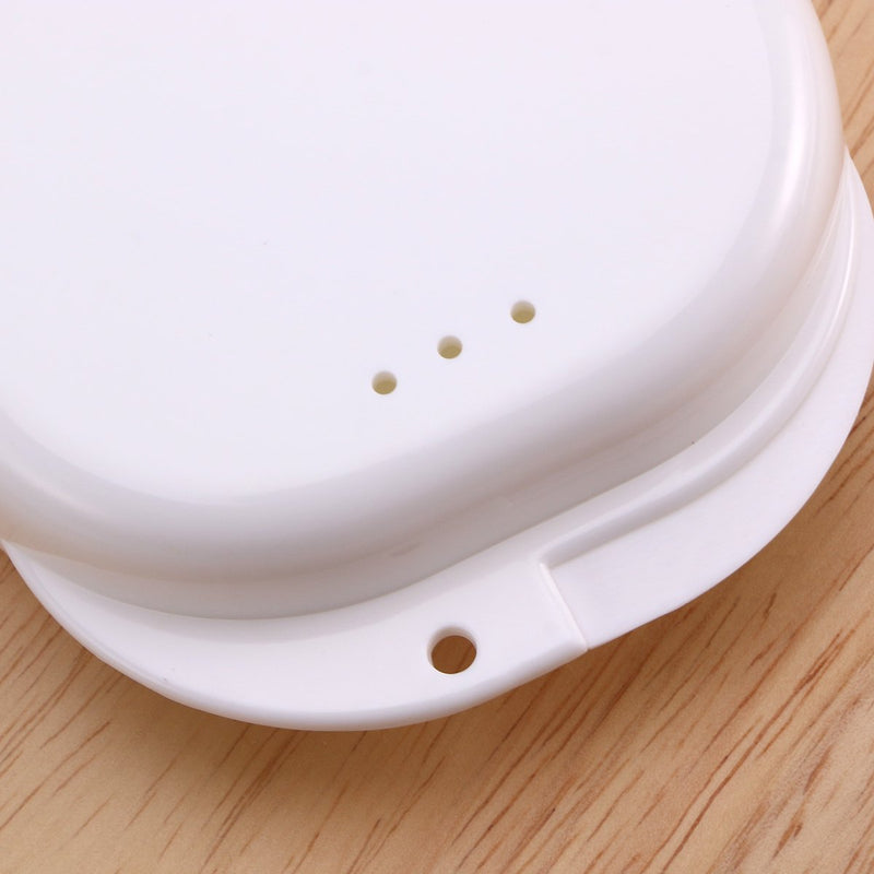[Australia] - ULTNICE 2 pieces braces box denture box for bite splint grinding splint (white) 