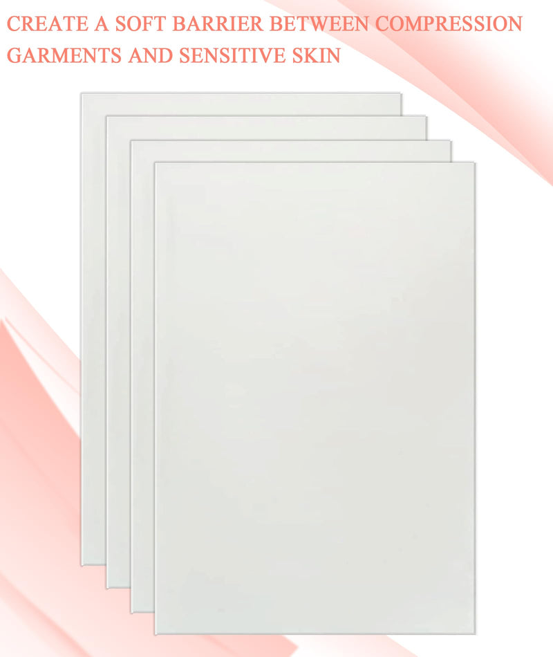 [Australia] - 4 Pack Lipo Foam Pads Post Surgery Tummy Tuck for Lipo Recovery,Liposuction Surgery Foam Sheet for Recovery 8" X 11" 4 