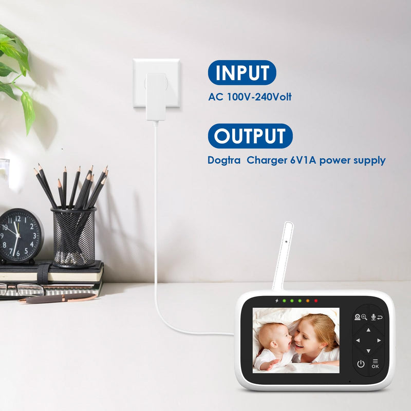[Australia] - for vtech Baby Monitor Charger Cord is Suitable for The 6V vtech Baby Monitor Models DM221, DM221-2, DM223, and DM251 as Well as DM111, DM112, DM222, and DM271 Safe Sound Audio Monitors. 