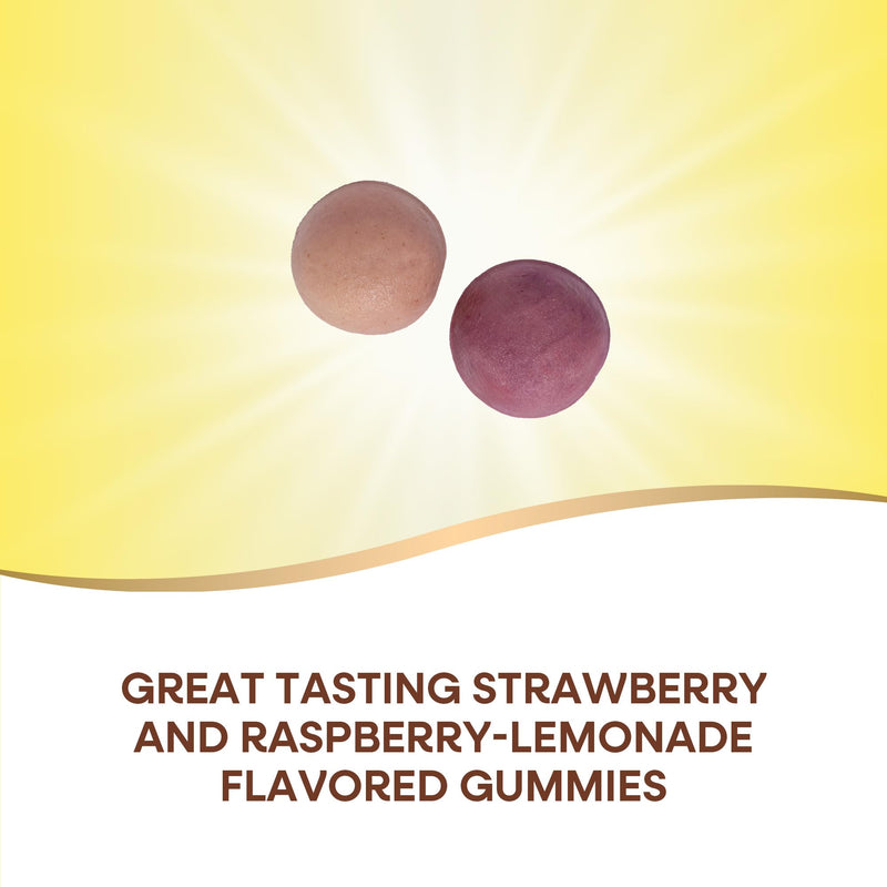 [Australia] - Nature's Way Alive! Daily Calcium & Vitamin D3 Gummies, Bone Support*, Immune Support*, Strawberry and Raspberry- Lemonade Flavored, 60 Gummies (Packaging May Vary) 