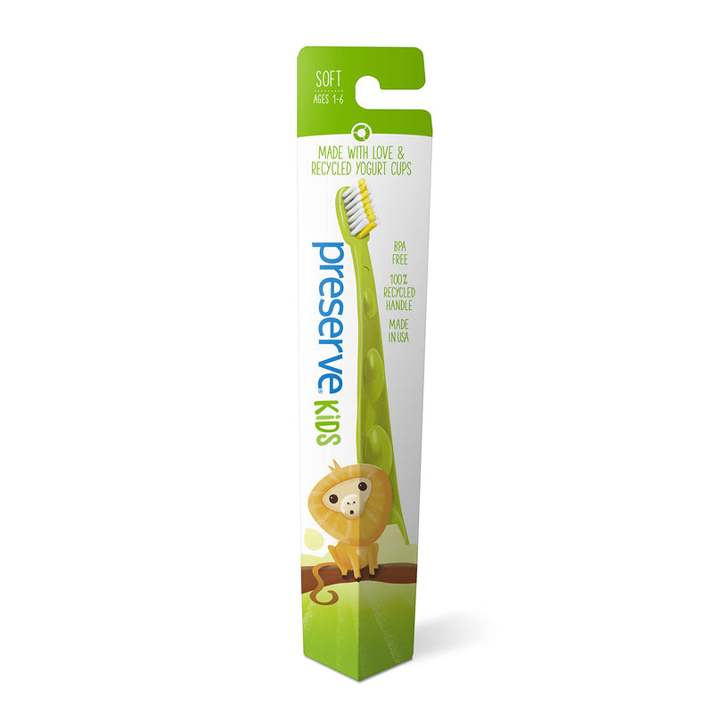[Australia] - Preserve Kids Toothbrush, Soft Bristles, (Pack of 6) 