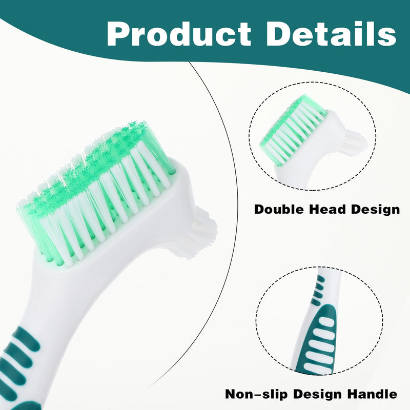 [Australia] - COMNICO denture brushes, 2-piece denture cleaning brush, high-quality hygiene denture toothbrushes for denture care, multi-layer soft bristles denture brush for denture care 
