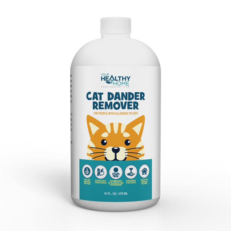 Aloe Vera Free Cat Dander Remover - Pet Dander Allergy Relief, Natural Allergy Relief for Cats and Humans|Cruelty Free & Made in USA 1 Pack - PawsPlanet Australia