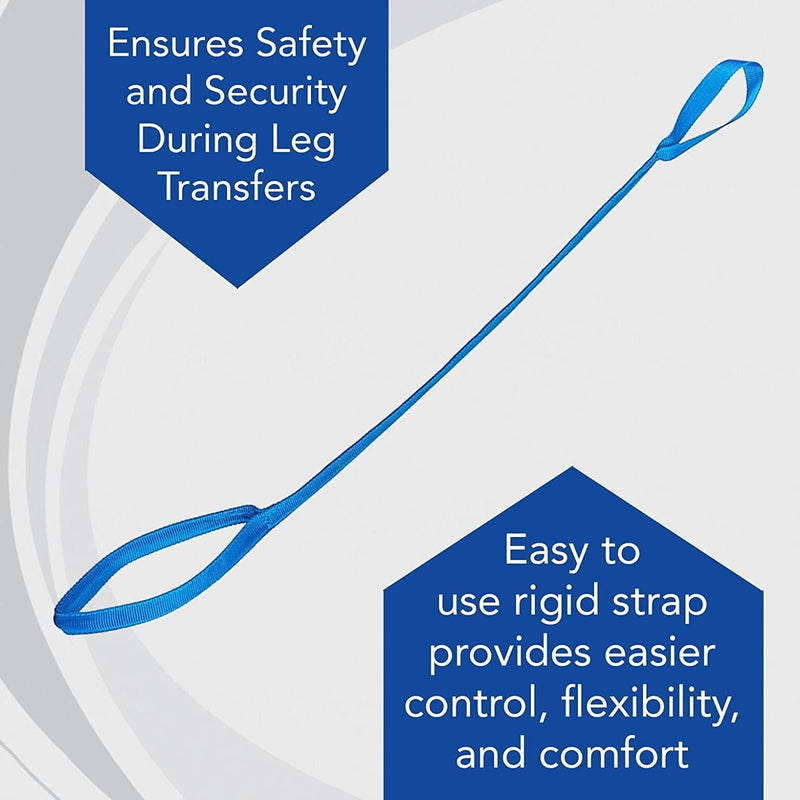 [Australia] - Sammons Preston Soft Flexible Leg Lifter, 34" Long, 2 Pack, Leg Strap with Loops for Hands & Feet, Easy to Use Mobility Aid & Leg Riser for Getting in & Out of Beds, Cars, & Wheelchairs 3 Pack Flexible - 34" 