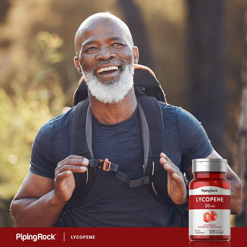 [Australia] - Piping Rock Lycopene Supplement | 20mg | 120 Softgels | Naturally-Occurring Carotenoid | Non-GMO, Gluten Free 