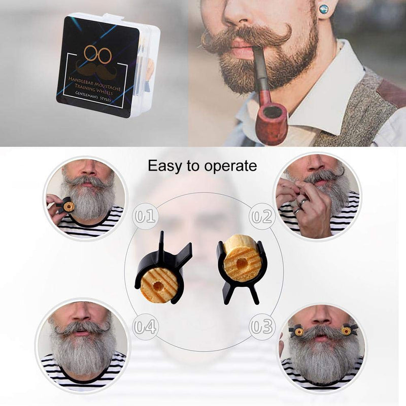 [Australia] - Mustache Roller, Perfect Beard Styling Roller - Beard Styling Tools Beard Roller Curler for Men - Essential Beard Care Accessories Mustache Curler - for Dads Boys Husband Friends 