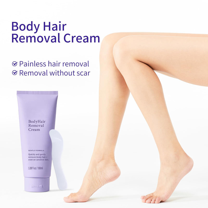 [Australia] - Hair Removal Cream,Body Hair Removal Cream Sensitive Skin,Gentle and Effective Depilatory Formula for Smooth Skin,Ideal for Legs, Arms, and Bikini Area-2pcs 