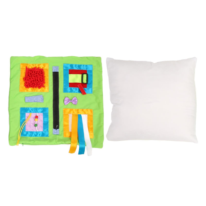 [Australia] - Pyhodi Dementia Pillow, 2 Sided Fidget Sensory Blanket, Fidget Pillow, Sensory Pillow for Alzheimer's, Asperger's, Autism Dementia Patients, Removable Gadgets, Shoelaces, 