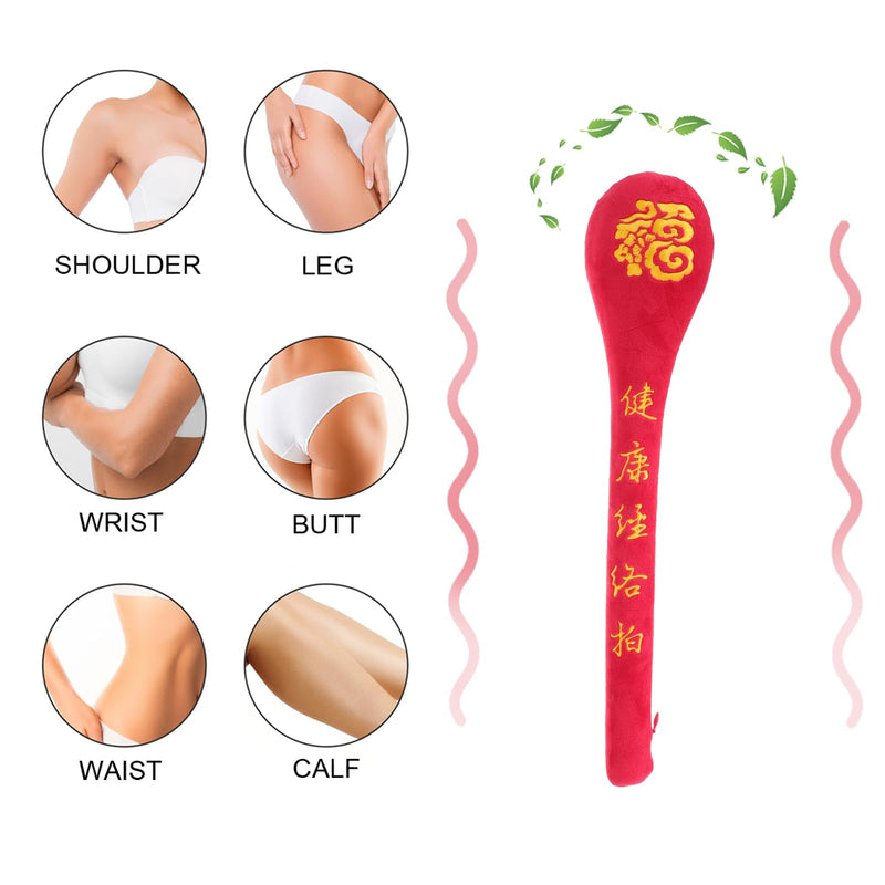 [Australia] - 2Pcs Handheld Massage Pat Stick Set for Body Shoulder Legs Back Pain Relief and Blood Circulation Improvement 